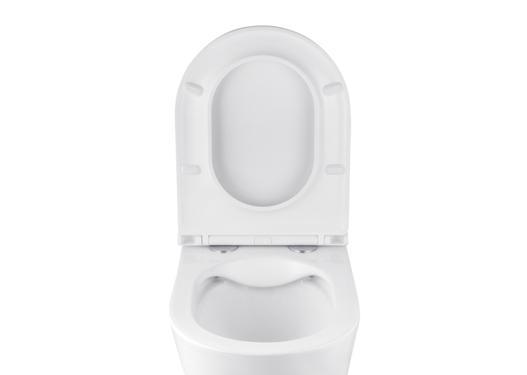 Унітаз підвісний Kroner Armada WHI513636 RIMLESS безобідковий з сидінням Slim Duroplast / Soft-close / Quick relase KA513636WHIR