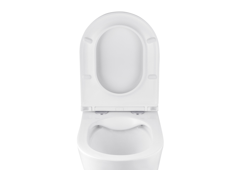 Унітаз підвісний Kroner Armada WHI513636 RIMLESS безобідковий з сидінням Slim Duroplast / Soft-close / Quick relase KA513636WHIR