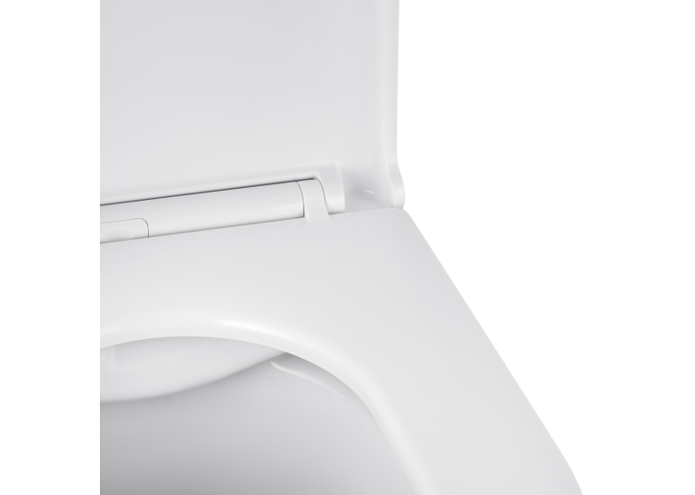 Унітаз підвісний Kroner Armada WHI513636 RIMLESS безобідковий з сидінням Slim Duroplast / Soft-close / Quick relase KA513636WHIR
