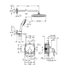 Душева система прихованого монтажу Grohe QuickFix Start 25292000
