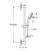 Душовий набір Grohe QuickFix Vitalio Comfort 110 26096001 Сталь