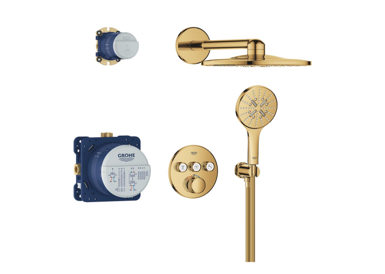 Душева система прихованого монтажу Grohe Grohtherm SmartControl c SmartActive 310 34863GL0 Золото