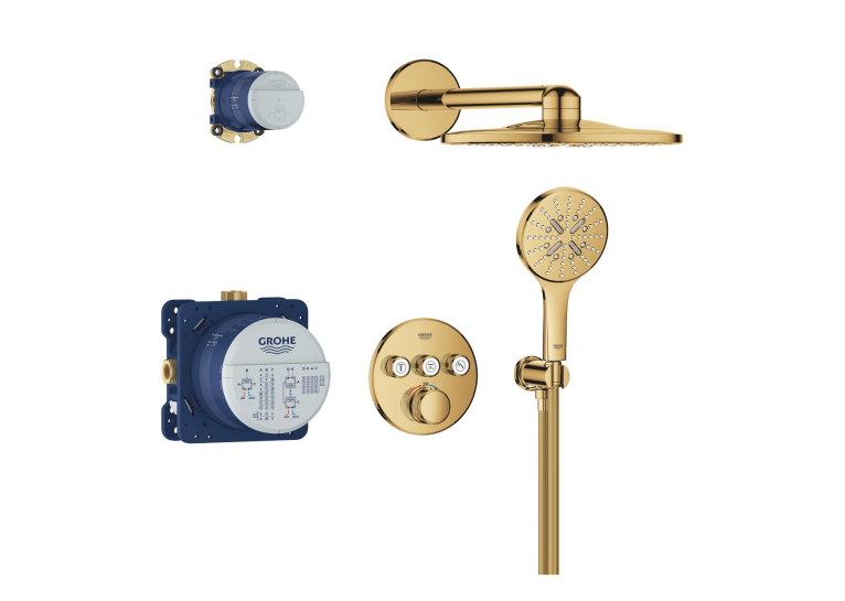 Душева система прихованого монтажу Grohe Grohtherm SmartControl c SmartActive 310 34863GL0 Золото
