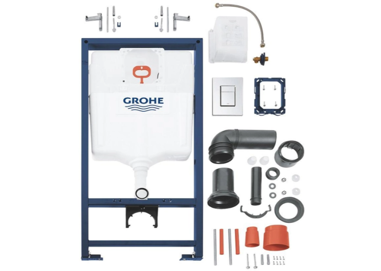 Комплект: Инсталляционная система Grohe Rapid SL 38772001 + подвесной унитаз CERSANIT СЕТ 469 Cersania с крышкой, 38732000 + S701-554