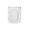 Унітаз підвісний Kroner Eifel WHI493436 RIMLESS безобідковий з сидінням Slim Duroplast / Soft-close / Quick relase KE493436WHIR