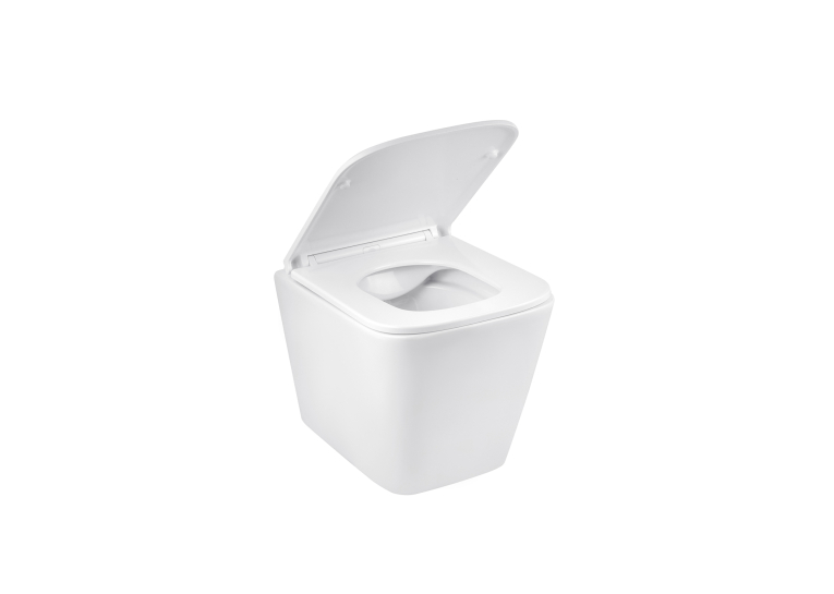 Унітаз підвісний Kroner Eifel WHI493436 RIMLESS безобідковий з сидінням Slim Duroplast / Soft-close / Quick relase KE493436WHIR