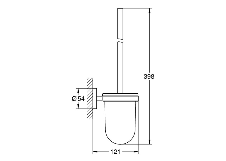 Ершик для унитаза настенный Grohe QuickFix Start 41185000