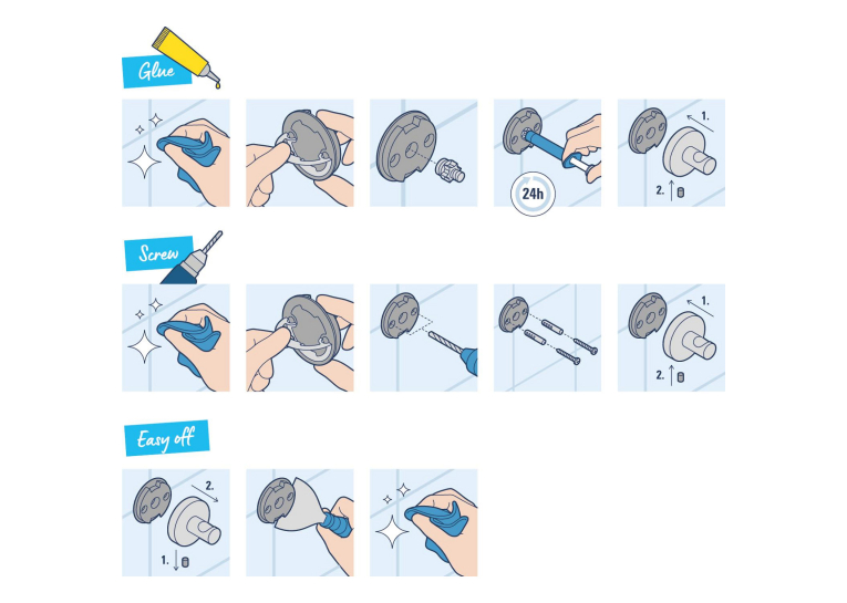 Гачок для ванної кімнати Grohe QuickFix Start 40961000