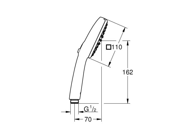 Лейка для ручного душа Grohe QuickFix Vitalio Comfort 110 26397001