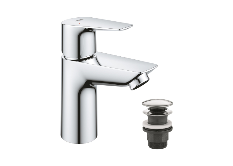 Змішувач для раковини Grohe QuickFix Start Edge S-Size з донним клапаном 23898001