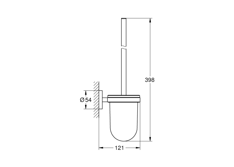 Йоржик для унітазу настінний Grohe QuickFix Start 411852430