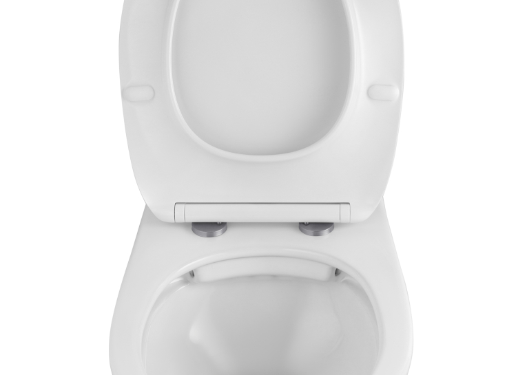 Унітаз підвісний Kroner Oker WHI533536 RIMLESS безобідковий з сидінням KO533536WHIR