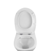 Унітаз підвісний Kroner Oker WHI533536 RIMLESS безобідковий з сидінням KO533536WHIR