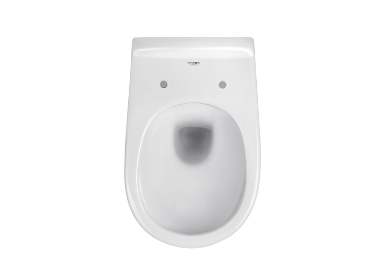 Унітаз підвісний Kroner Oker WHI533536 RIMLESS безобідковий з сидінням KO533536WHIR