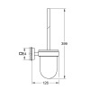 Йоржик для унітазу настінний Grohe QuickFix Start Cube 40977000