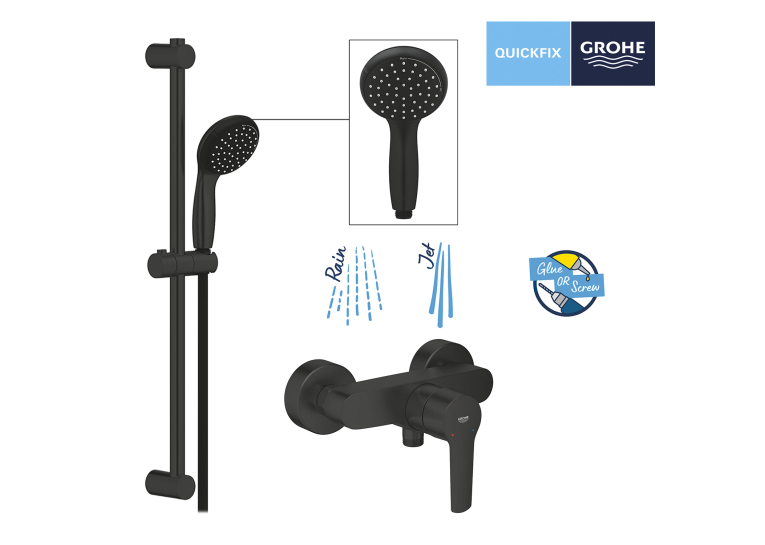 Змішувач для душу Grohe QuickFix Start Black UA30330801