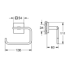 Тримач для туалетного паперу Grohe QuickFix Start Cube 40978000
