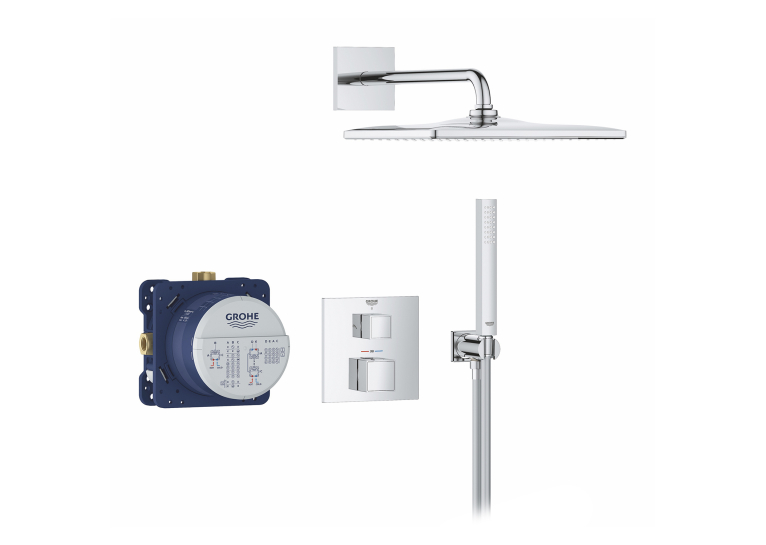 Душова система прихованого монтажу Grohe QuickFix Precision Cube Vitalio Rain Mono 310 Cube 34879000