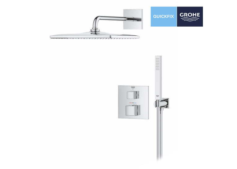 Душова система прихованого монтажу Grohe QuickFix Precision Cube Vitalio Rain Mono 310 Cube 34879000