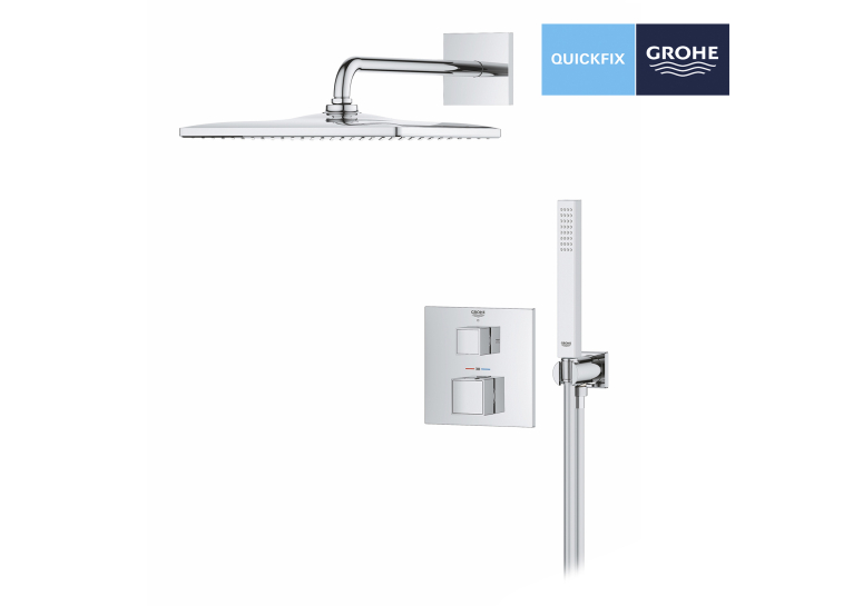 Душова система прихованого монтажу Grohe QuickFix Precision Cube Vitalio Rain Mono 310 Cube 34879000