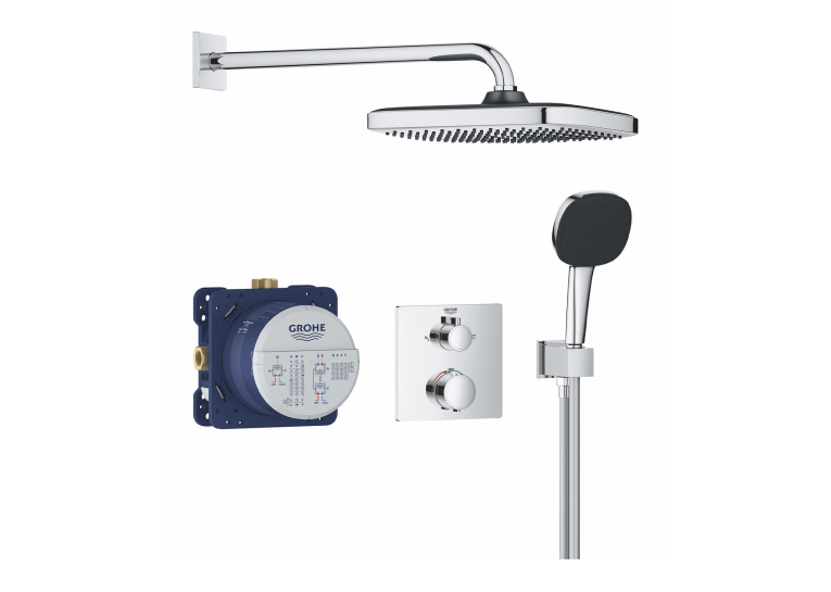 Душевая система скрытого монтажа термостатическая Grohe QuickFix Precision Grohtherm Cube 34882000