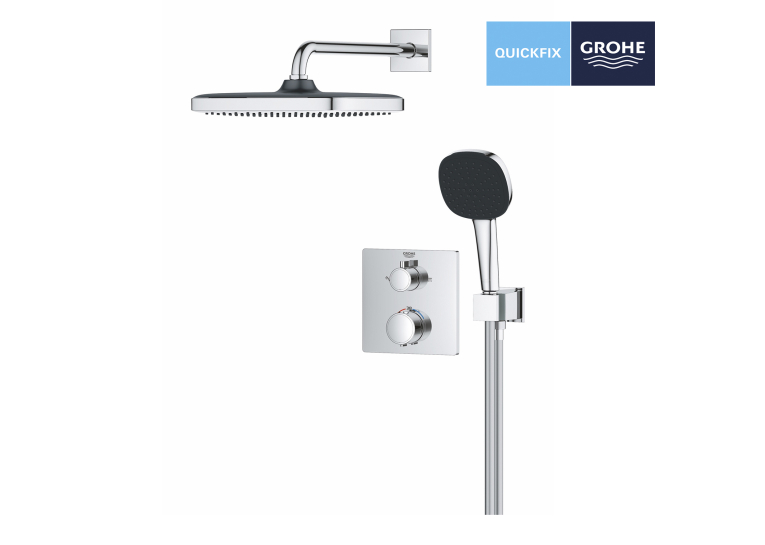 Душевая система скрытого монтажа термостатическая Grohe QuickFix Precision Grohtherm Cube 34882000