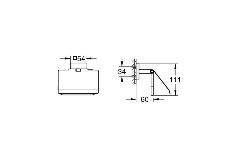 Тримач для туалетного паперу Grohe QuickFix Start Cube 41102000