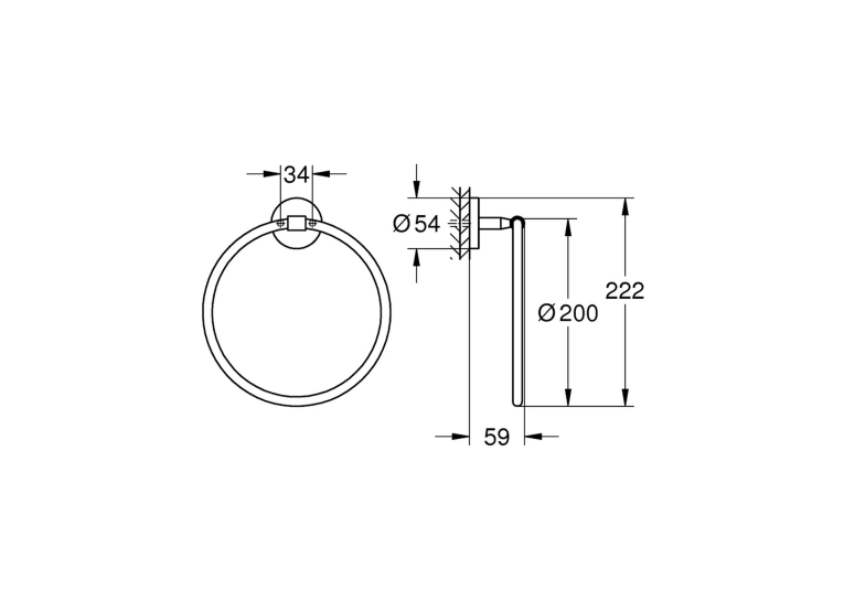 Рушникотримувач Grohe QuickFix Start Cosmopolitan 41167000