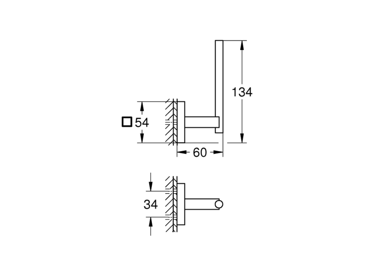 Тримач для запасного рулону паперу Grohe QuickFix Start Cube 40979000