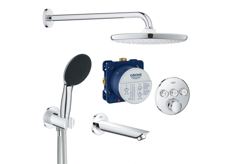 Душевая система скрытого монтажа термостатическая Grohe QuickFix SmartControl UA202802R3