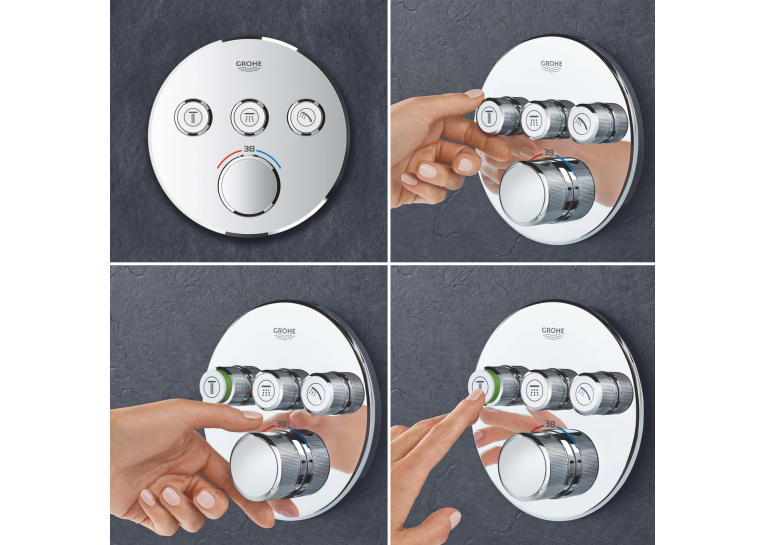 Душевая система скрытого монтажа термостатическая Grohe QuickFix SmartControl UA202802R3