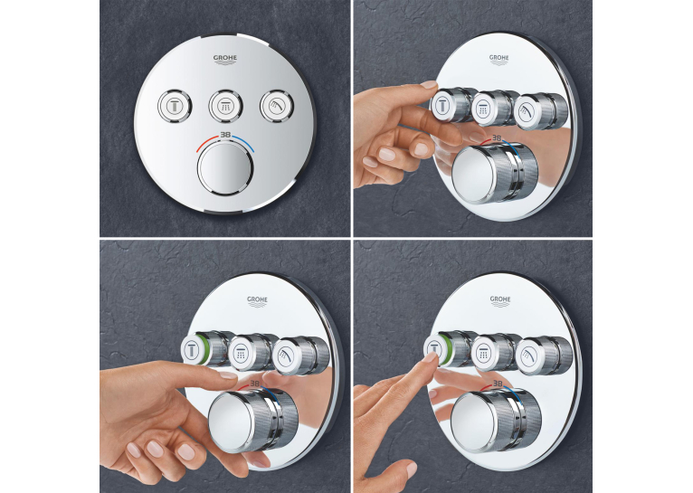 Душевая система скрытого монтажа термостатическая Grohe QuickFix SmartControl UA202802R3