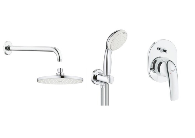 Душова система прихованого монтажу зі змішувачем Grohe BauCurve UA2904300L
