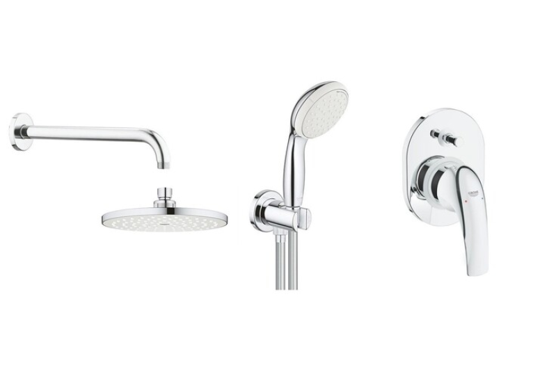 Душова система прихованого монтажу зі змішувачем Grohe BauCurve UA2904300L