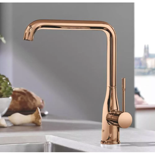 Grohe Змішувач для кухні Essence, дл.зливу - 220мм, поворотний, 1важіль, 30269DA0 Бронза