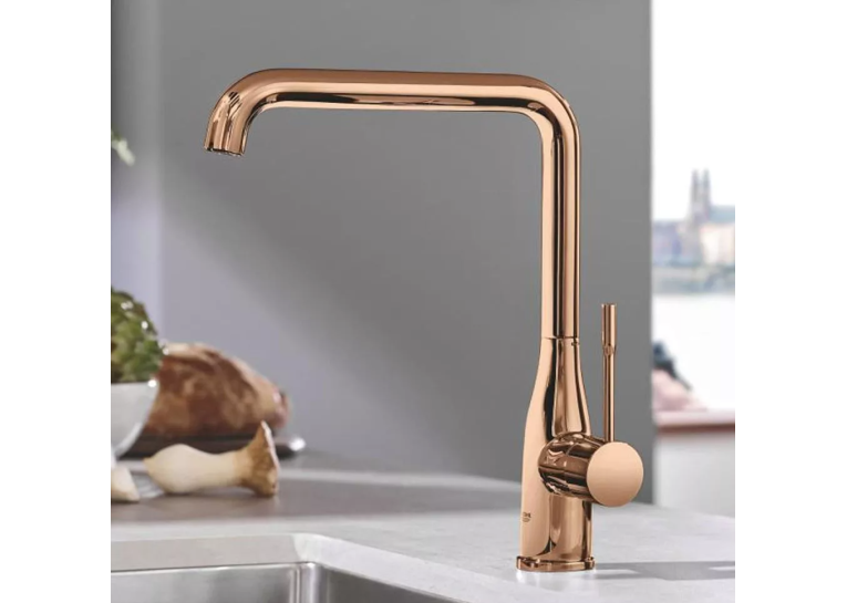 Grohe Змішувач для кухні Essence, дл.зливу - 220мм, поворотний, 1важіль, 30269DA0 Бронза