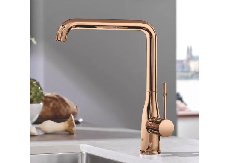 Grohe Змішувач для кухні Essence, дл.зливу - 220мм, поворотний, 1важіль, 30269DA0 Бронза