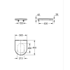 Унитаз подвесной укороченный Grohe Euro Ceramic 49см, смив Triple Vortex, покрытие HyperClean 102486SH00 + Сидение Grohe Euro Ceramic 102501SH00