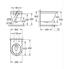 Унитаз подвесной укороченный Grohe Euro Ceramic 49см, смив Triple Vortex, покрытие HyperClean 102486SH00 + Сидение Grohe Euro Ceramic 102501SH00
