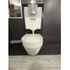 Унитаз подвесной укороченный Grohe Euro Ceramic 49см, смив Triple Vortex, покрытие HyperClean 102486SH00 + Сидение Grohe Euro Ceramic 102501SH00