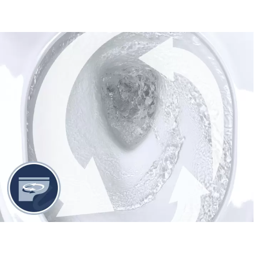 Унітаз підвісний укорочений Grohe Euro Ceramic 49см, змив Triple Vortex, покриття HyperClean 102486SH00 + Сидіння Grohe 102501SH00