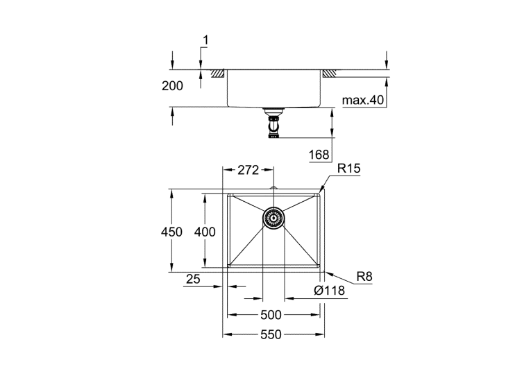 Набір для кухні Grohe мийка 31574GN1 + зміш. 30274GN0 + дозатор 40535GN0, прохолодний схід сонця
