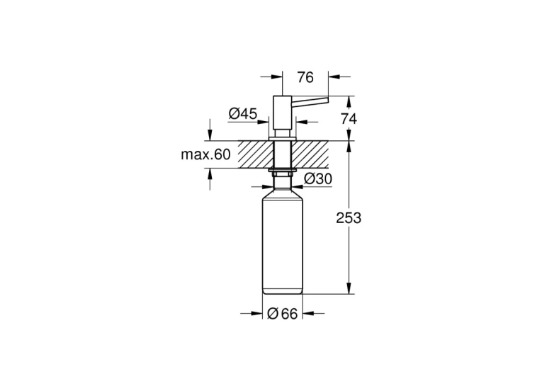 Набір для кухні Grohe мийка 31574GN1 + зміш. 30274GN0 + дозатор 40535GN0, прохолодний схід сонця