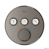 Душова система прихованого монтажу з виливом Grohe Grohtherm SmartControl KIT34862AL0UA Графит матовий