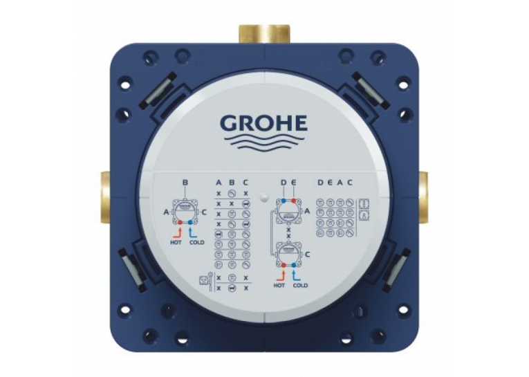 Душова система прихованого монтажу з виливом Grohe Grohtherm SmartControl KIT34862AL0UA Графит матовий