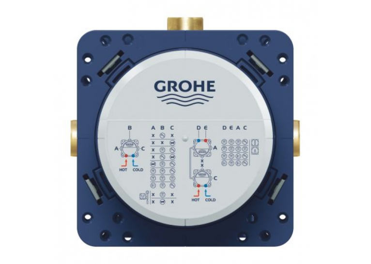 Душевая система скрытого монтажа с изливом Grohe Grohtherm SmartControl KIT34862AL0UA Графит матовый