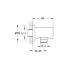 Душова система прихованого монтажу з виливом Grohe Grohtherm SmartControl KIT34862AL0UA Графит матовий