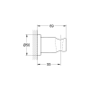 Душова система прихованого монтажу з виливом Grohe Grohtherm SmartControl KIT34862AL0UA Графит матовий