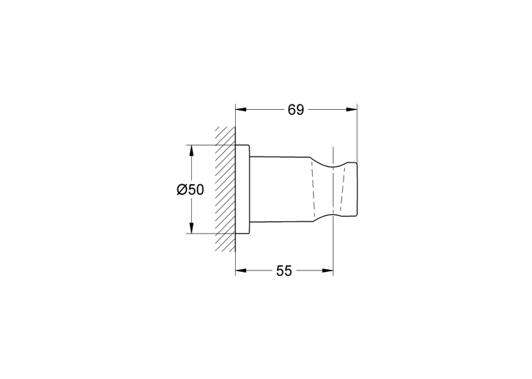 Душова система прихованого монтажу з виливом Grohe Grohtherm SmartControl KIT34862AL0UA Графит матовий