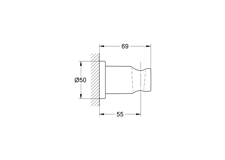 Душевая система скрытого монтажа с изливом Grohe Grohtherm SmartControl KIT34862AL0UA Графит матовый